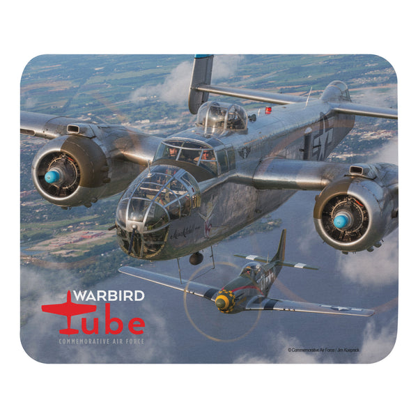 CAF Warbird Tube Mouse Pad - Mitchell and Mustang Formation