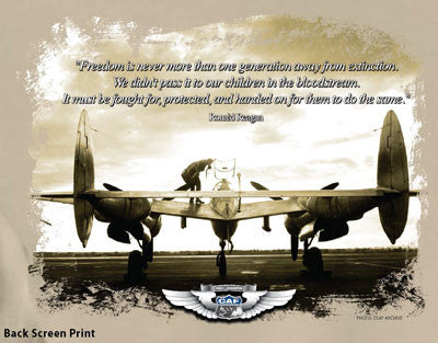 P-38 Freedom "Reagan Quote" T-Shirt