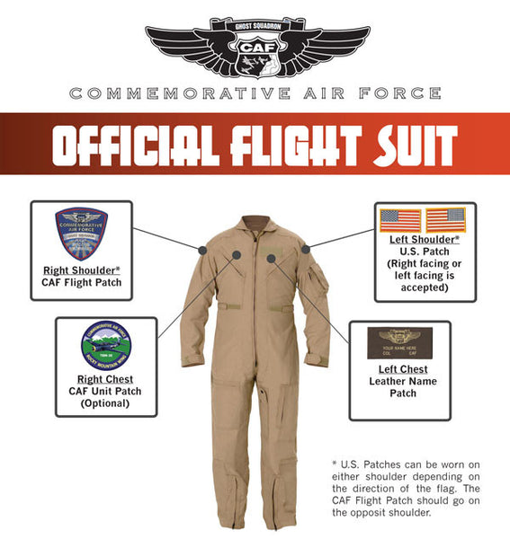 CAF Tan Nomex Flight Suit - CAF Gift Shop - 2